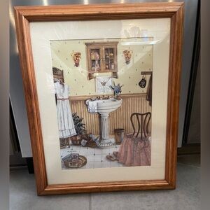 "Her bathroom" wall hanging picture